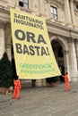 Italian greenpeace Royalty Free Stock Photo