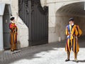 Italian guards outside the Sistine Chapel, Rome Italy