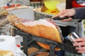 Italian ham prosciutto Royalty Free Stock Photo