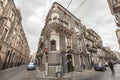 Italian historic buildings, historical center Catania, Sicily. Italy Royalty Free Stock Photo