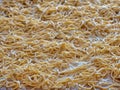Italian Homemade uncooked pasta on wooden board