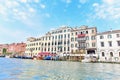 Italian Houses Along the Grand Canal in Venice City