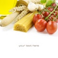 Italian ingredients Royalty Free Stock Photo