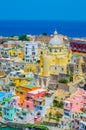 italian island procida is famous for its colorful marina, tiny narrow streets and many beaches which all together