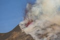 Spectacular Volcano Etna eruption ,Sicily , Italy Royalty Free Stock Photo