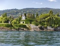 Italian Isola Bella - beautiful island is one of the Borromean Islands on the Italian lake Lago Maggiore Royalty Free Stock Photo