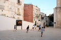 Italian kids playing football