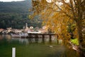 Porto Ceresio Lake Lugano, Italy Royalty Free Stock Photo