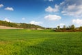 Italian landscape. Near Costigliole d`Asti, Piedmont, Noth Italy Royalty Free Stock Photo