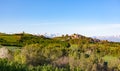 Italian landscape: the hill around the village of Belvedere Lang Royalty Free Stock Photo