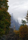 Italy: Lecco at lake Como, tower of church