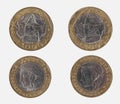 1000 Italian liras coin Royalty Free Stock Photo