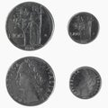100 Italian liras coin Royalty Free Stock Photo