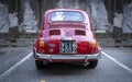 Italian little vintage car: Fiat 500 Royalty Free Stock Photo