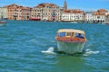 Venetian taxi, sea tram, adriatic, sea, From the station to San Marco