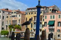 proud bird is talking, architecture, native people, I veneziani, persone, old buildings,