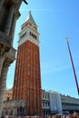 Italian, ltali, Venezia, Piazza, Basilica di San Marco, Campanile, square, into the sky