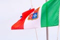 Italian maritme flag Royalty Free Stock Photo