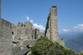 Italian monastery Sacra of St. Michel Pedmont Royalty Free Stock Photo