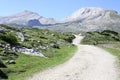 Italian mountain landscape in Dolomiti FANES Nature Park Royalty Free Stock Photo