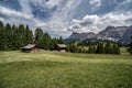 Italian mountain landscape. San Cassiano