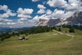 Italian mountain landscape. San Cassiano