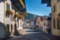 Italian Dolomites Mountain Town in the summer