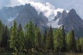 Italian Mountains, dolomites of Auronzo di Cadore Royalty Free Stock Photo