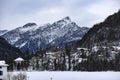 Italian mountains of the Dolomites during winter Royalty Free Stock Photo