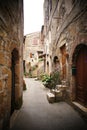 Italian narrow street Royalty Free Stock Photo