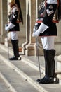 Italian national guard of honor during a welcome ceremony