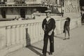 Italian Navy Sailors Enjoying Free Time in the City, 1950s Royalty Free Stock Photo