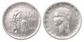 Italian old coins Royalty Free Stock Photo