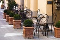 Italian outdoor cafe Royalty Free Stock Photo