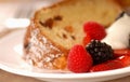 Italian Panettone Christmas bread with fruit