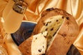 Italian panettone and spumante