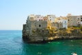 Italian panorama: Polignano a mare little town on cliffs on Adriatic sea, Apulia, Southern Italy