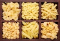 Italian pasta in assortment
