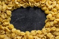 Background of dry uncooked rotini pasta Royalty Free Stock Photo