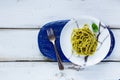 Italian pasta dinner Royalty Free Stock Photo