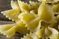 Italian pasta farfalle