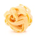 Italian pasta fettuccine nest Royalty Free Stock Photo