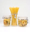 Italian pasta. Food collage Royalty Free Stock Photo