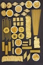 Italian Pasta Food Selection Royalty Free Stock Photo