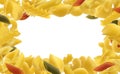 Italian pasta frame for menu design template Royalty Free Stock Photo