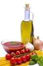 Italian pasta ingredients Royalty Free Stock Photo