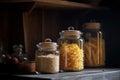 Italian pasta jar food. Generate Ai Royalty Free Stock Photo