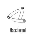 Italian pasta macaroni maccheroni. Hand drawn sketch style illustration of traditional italian food. Best for menu designs and p