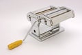 Italian pasta machine at white background Royalty Free Stock Photo