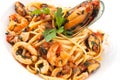 Italian pasta plate Royalty Free Stock Photo